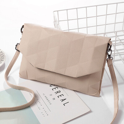 

Small square bag shoulder diagonal cross bag Lingge embossed small bag pu multicolor wild female bag