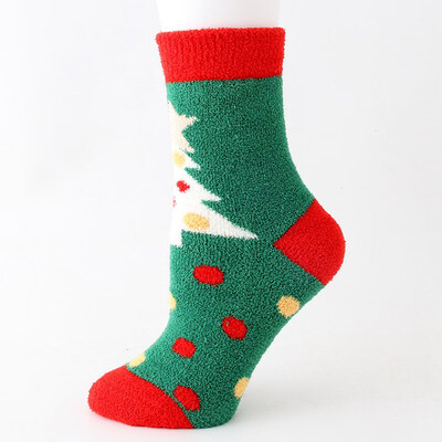 

Womens Socks Warm Christmas Cotton Socks Cosy Female Cute Snowman Gingerbread Reindeer Bear Man Printed Hosiery
