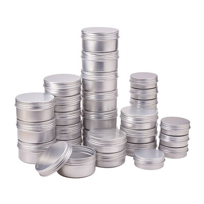 

PH PANDAHALL 30pcs Platinum Column Aluminium Box