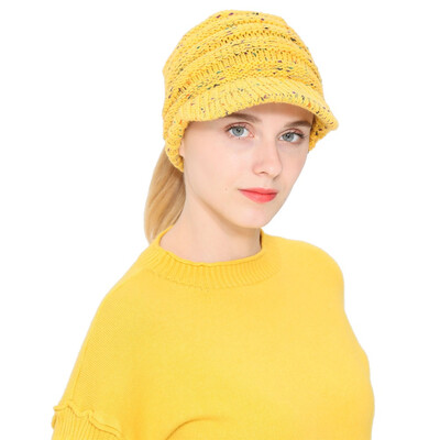 

Tailored Women Men Autumn Winter Beanie Hat Knitting Wool Baseball Cap Earmuffs Hat