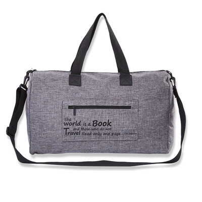 

Canvas Travel Bag Mens Hand-held Baggage Travel Fitness Bag Short-distance Travel Bag Large-capacity Foldable Sports Bag