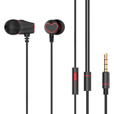 

35mm Wired Headphones In-Ear Earbuds Noise Isolating Metal Earphone Stereo Music Headset In-line Control Microphone