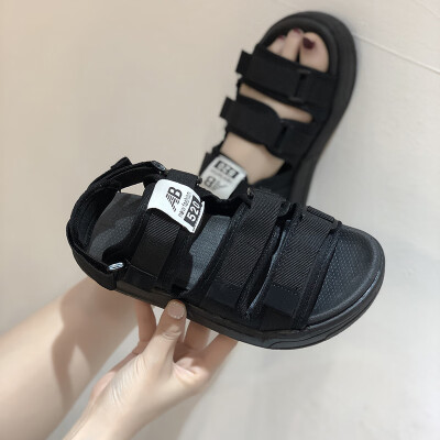 

Summer sandals ladies recreational beach trend Korean version couples wear sport sandals