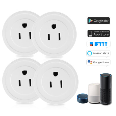

2Pack Wi-Fi Wireless Mini Smart Outlet Plug WIFI Socket Charging Adapter Smart Home Power Plug Remote Control Via Phone App Smart