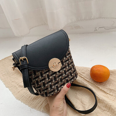 

Tailored Womens Fashion Coin Purse Flap Bag Patchwork Casual Hasp Bag Shoulder Bag