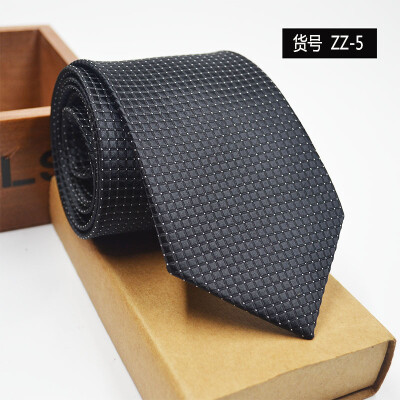 

New spot tie business dress mens tie polyester yarn arrow type 8CM business tie wholesale