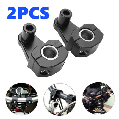 

2PcsSet Motorcycle Handlebar Handle Bar Mount Clamps Riser Universal 78 22mm