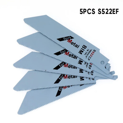 

5 Pieces S522EF Reciprocating Saw Blades Cutters 100mm 4 For Cutting Thin Metal
