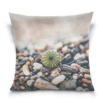 

Throw Pillow Case Decorative Pillow Covers 16 X 16 inch Stones And Shell Pattern Pillowcase