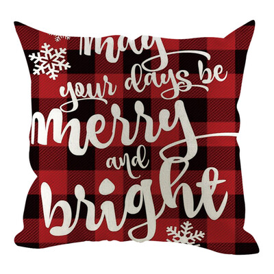 

Tailored Christmas Pillow Cover Pillowcases Decorative Sofa Cushion Cover Home Decoration