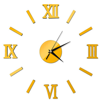 

Wall Clock Watch 3D Acrylic Art Stickers Decals Modern Home Office Decor New