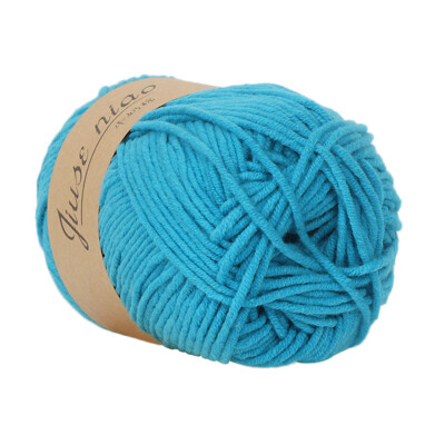 

Gobestart 1PC 50g Chunky Colorful Hand Knitting Baby Milk Cotton Crochet Knitwear Wool A