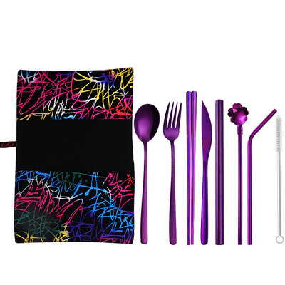 

Toponeto Set Stainless Steel Upscale Dinnerware Flatware Cutlery Fork Spoon Teaspoon 9PC