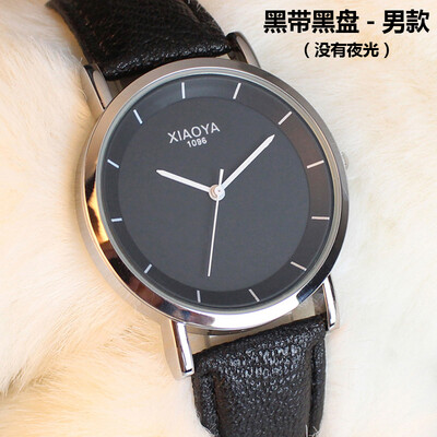 

Fashion trend watch male student Korean version simple leisure air night light womens watch waterproof quartz couple watch