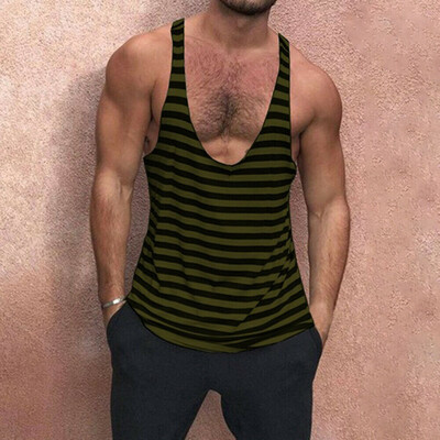 

Mens Bodybuilding Stringer Tank Top Y-Back Gym Workout Sports Vest Shirt Clothes