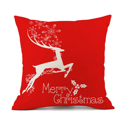 

New Christmas Gifts Flax Throw Pillow Case Cushion Cover Home Office Living Room Sofa Car Decorative 45X45Cm