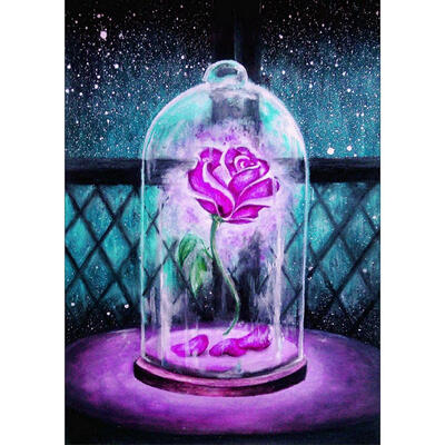 

5D DIY Full Drill Diamond Painting Immortal Flower Cross Stitch Embroidery