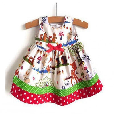 

Toddler Baby Girl Animals Floral Dress Party Wedding Pageant Formal Dresses Sundress Clothes