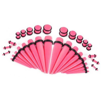 

Acrylic earring Cute Tapers Gauges Ear Funny Punk Double Kit Plugs Stretching