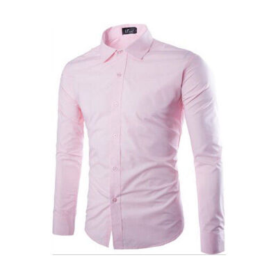 

Fashion Mens Luxury Long Sleeve Shirt Casual Slim Fit Stylish Dress Shirts Tops