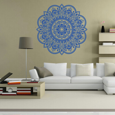 

〖Follure〗Mandala Flower Indian Bedroom Living Room Wall Stickers Decal Art Mural Home