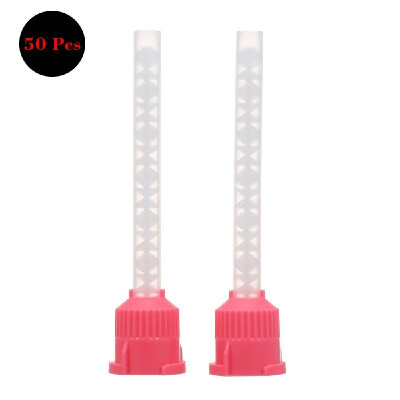 

50 PcsPack Dental 42 mm Impression Mixing Tips Silicon Rubber Dispenser Gun Mixing Tips Disposable Dental Product