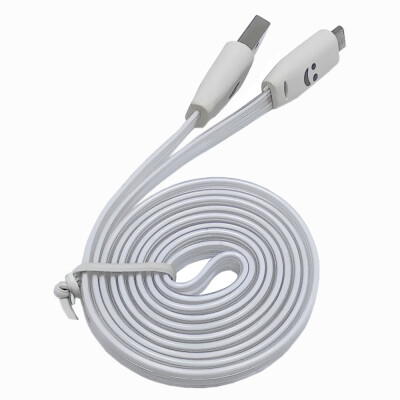 

Micro USB Charging Cable LED Lighting Noodle Cables Mobile Phone Data Cable Charger for Samsung 1M