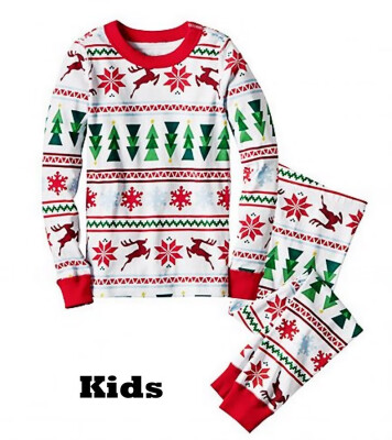 

Family Matching Christmas Pajamas Set Snowflake Newborn Baby Infant Sleepwear Nightwear