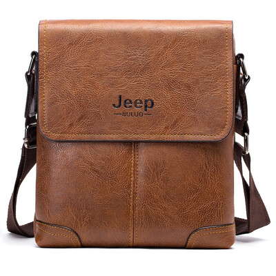 

Foreign trade Amazon AliExpress cross-border JEEP mens bag mens shoulder bag pu leather casual Messenger bag vertical backpack