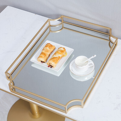 

YUEHONG Six-sided rectangular tray 2 iron trays simple&simple 15393