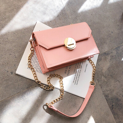 

Qiao Bani 2019 new South Korea Dongdaemun fashion simple chain wild small square bag shoulder diagonal female bag
