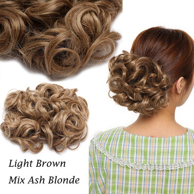 

Scrunchy Updo Combs Clip in Bun Claw Jaw on Donut Hairpiece Drawstring Wrap Around Straight Messy Wavy Chignons