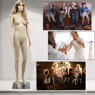 

Female Dress Form Plastic Mannequin Full Body Great for Displaying
