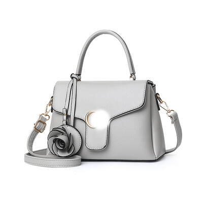 

Ladies bag 2019 spring new handbag flower fashion handbag simple shoulder diagonal package