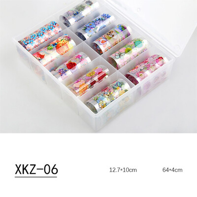 

Toponeto Star Paper Set Nail 10Color Star Paper Box To Transfer Printed Cellophane Stickers