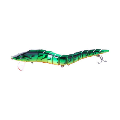 

New Hot 23cm Artificial Bait False Long Multi Joint Fish Shape Eco-friendly Odorless Plastic Fishing Lure With 3 Treble Hooks