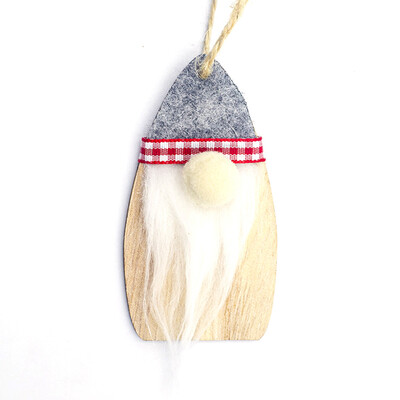 

Christmas Decoration Wooden Felt Santa Claus Pendant Creative Christmas Tree Ornaments Home Decorations