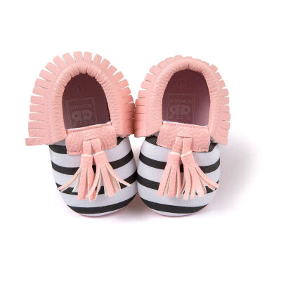 

Baby Shoes Multicolor Toddler Girls Boys Crib Shoes First Walkers 2018 New Newborn Tassel Soft Soled Prewalker Sneakers 0-18M