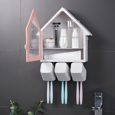 

〖Follure〗1Set Toothbrush Holder - Bathroom Multi-Purpose Strong Suction Toothbrush