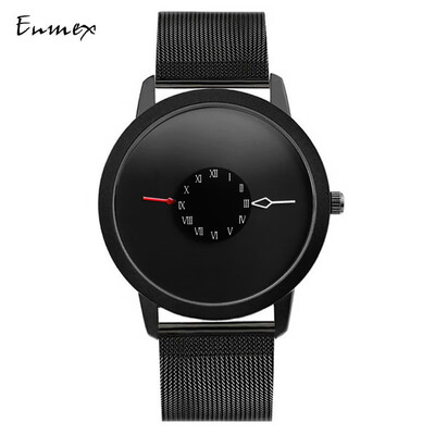 

Festival gift Enmex subverts the creative perspective of the second hand watch handstand hands simple watch