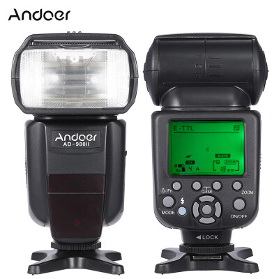 

Andoer AD-980II E-TTL HSS 18000s Master Slave GN58 Flash Speedlite for Canon 5D Mark III5D Mark II6D5D7D60D50D40D30D700D