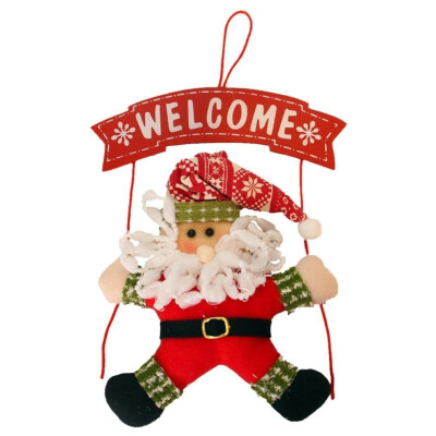 

Christmas Door Decorations Wreath Welcome Sign Door Hanging Decor Front Door Decorations Christmas Party Decorations