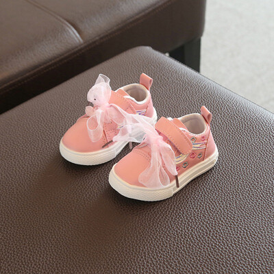 

Summer Shoes Baby Girl Breathable Anti-Slip Flower Design PU Shoes Toddler Soft Soled First Walkers