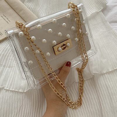 

Tailored 2019 Summer Transparent Jelly Bag Ladies Shoulder Bag Student Bag Shoulder Bag