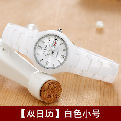 

Authentic Green Ceramic Watch Waterproof Leisure Mens Watch Couple Watch Shi Ying Luminous Female Student Watch Mens Watch
