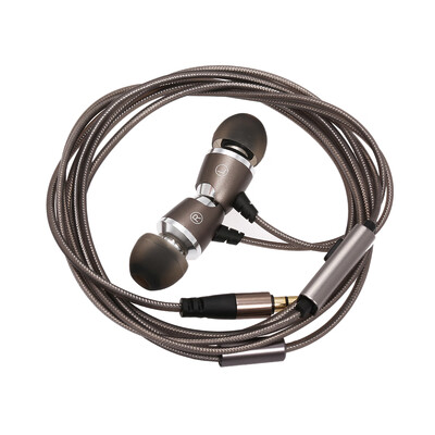 

35mm In-Ear Wired Earphones Music Headphones Magnetic Metal Headset Smartphone Earpiece Earbuds w Microphone & In-line Control