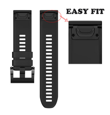 

〖Follure〗Replacement Silicagel Quick Install Band Strap For Garmin Fenix 5 GPS Watch BK