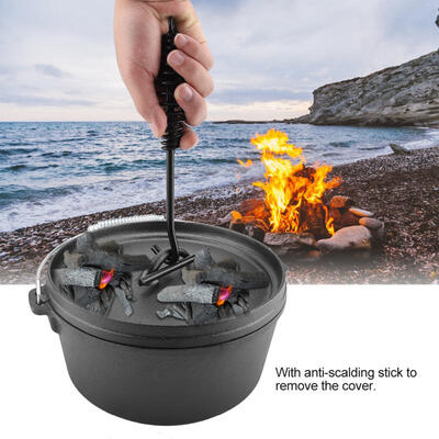 

Greensen Portable Non-stick Cast Iron Cookware Pan Outdoor Camping BBQ