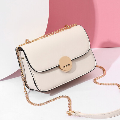 

Small bag female 2019 new tide female bag Korean version of small fragrance PU leather fashion shoulder slung