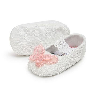 

Baby Breathable Lace Floral Pattern Anti-Slip Shoes Casual Sneakers Toddler Soft Soled First Walkers